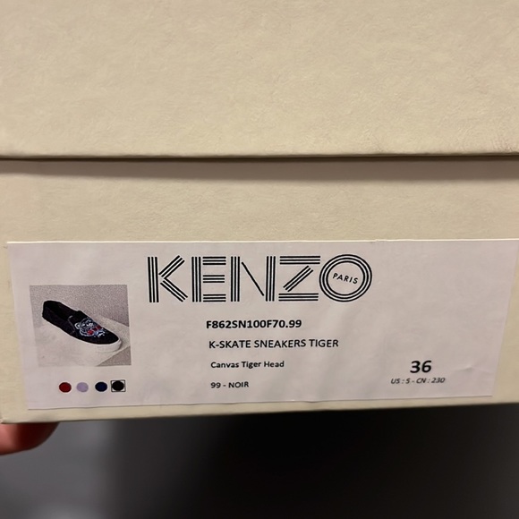 BNIB kenzo “K Skate” slip on sneaker. - Picture 6 of 6